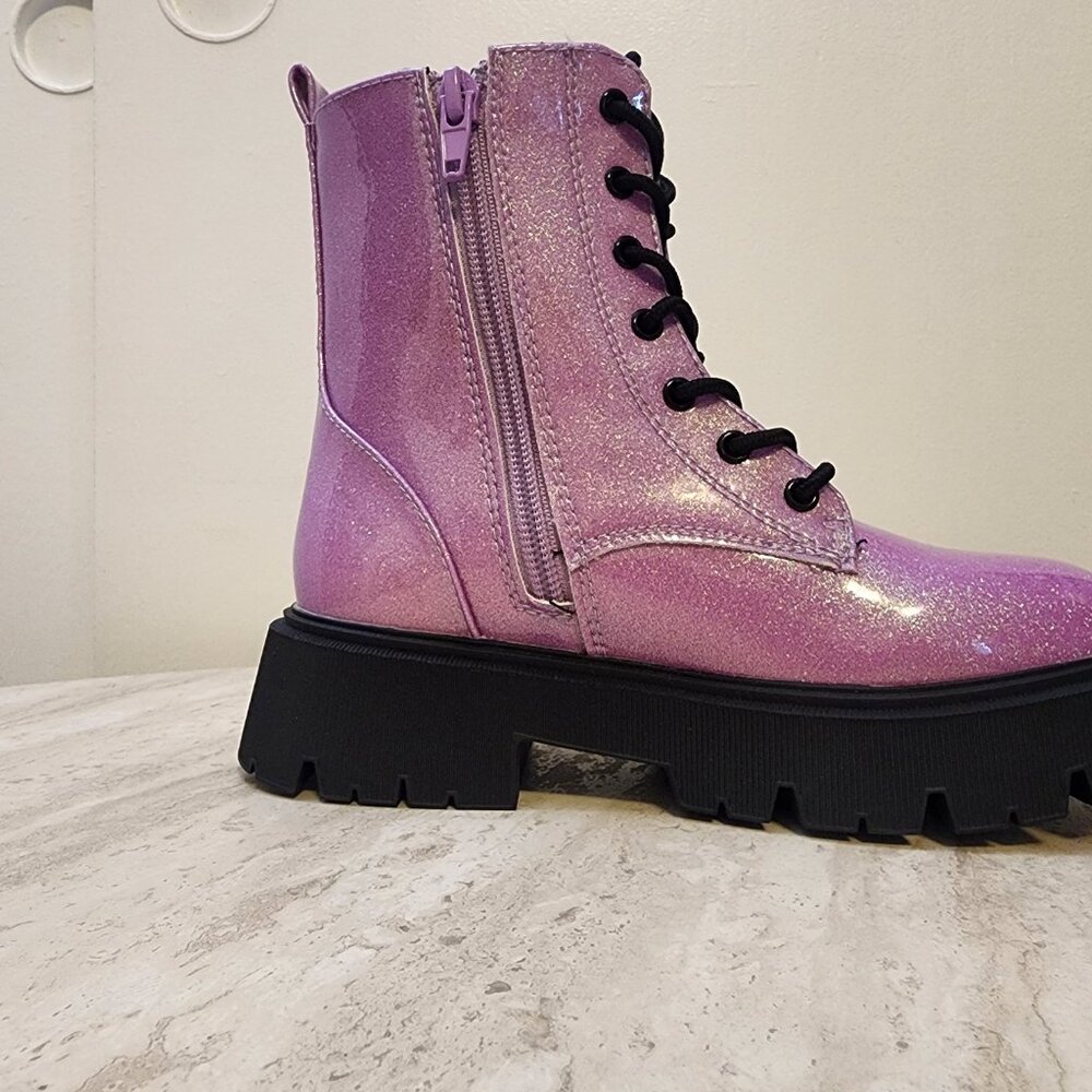 Sugar Little And Big Girls Jazzy Combat Boot - C042 - Picture 4 of 12